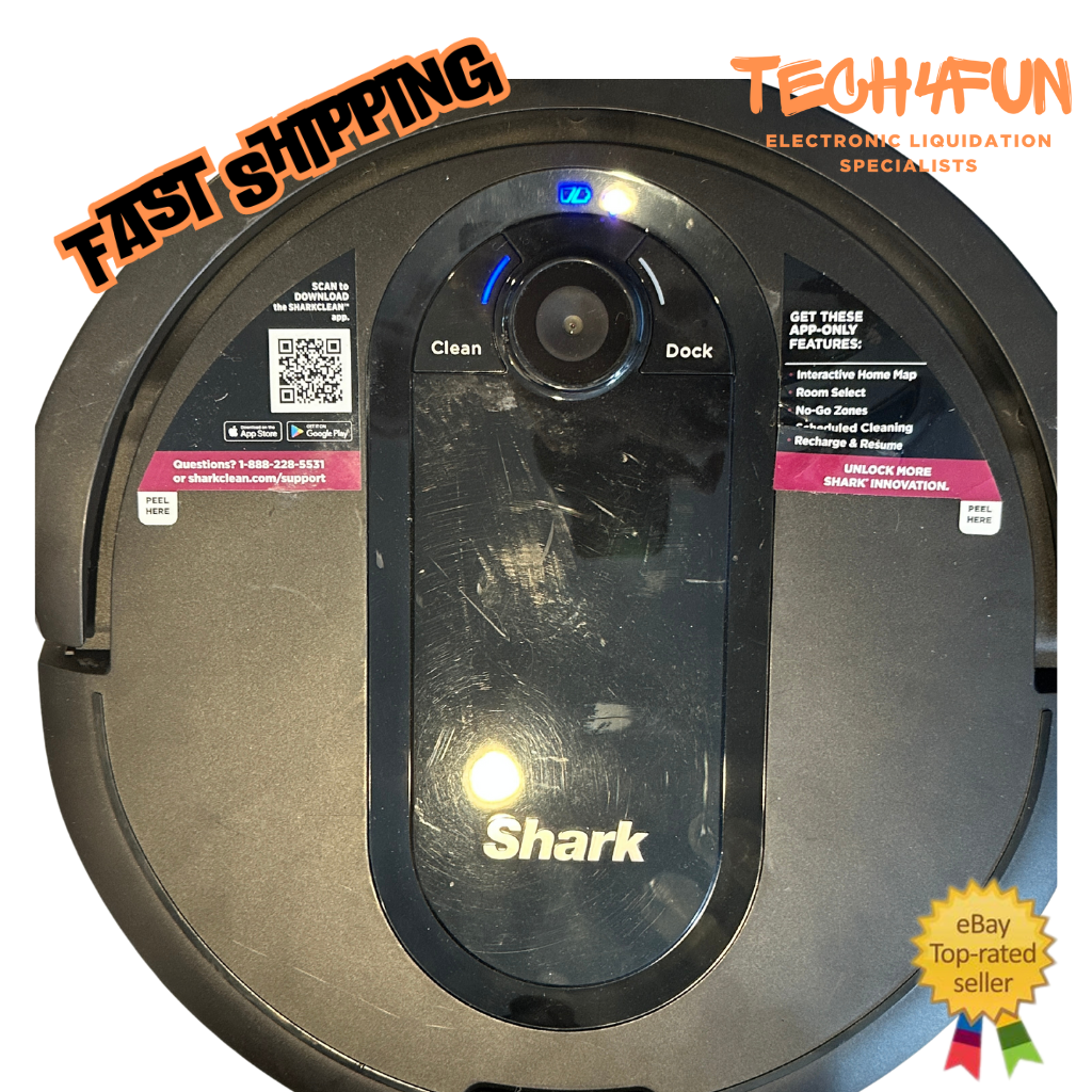 Shark - AI Robot Vacuum, WiFi Connected;  Alexa Enabled - Black