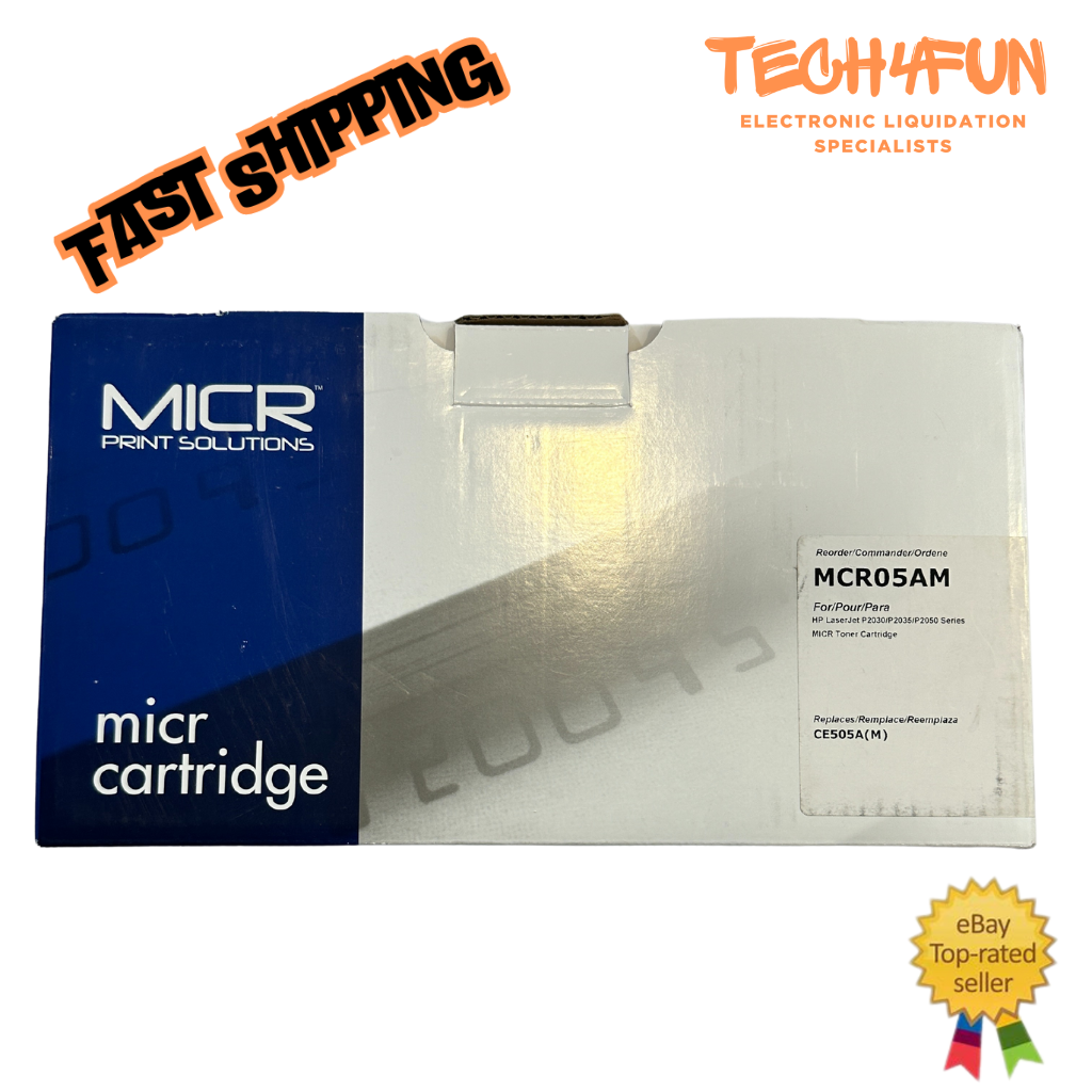 MICR Print Solutions MCR05AM MICR Toner Cartridge Replcmnt For HP CE505A Black