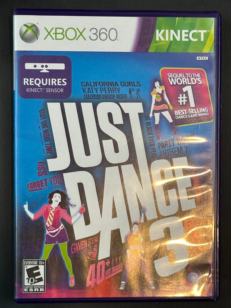 JUST DANCE 3 (Microsoft Xbox 360, 2011) GAME COMPLETE and MANUAL TESTED