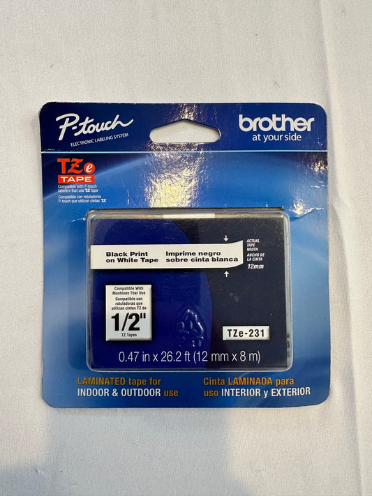 Brother Genuine P-touch TZe-231 Single Pack Laminated Label Maker