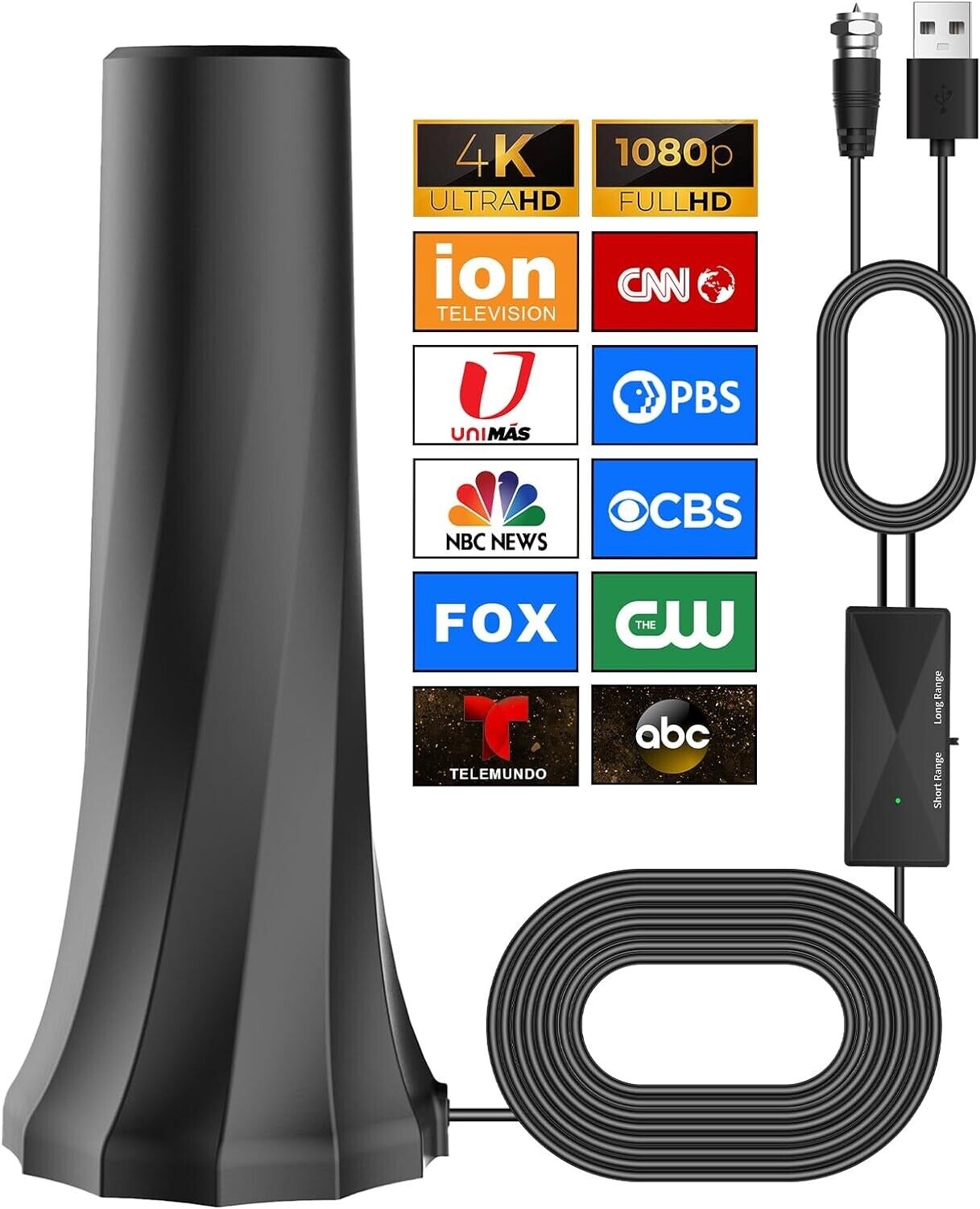 Experience crystal-clear local channels with the indoor HDTV TV Antenna