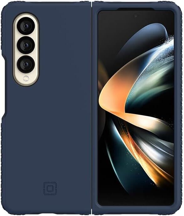 Incipio Grip Case Compatible with Samsung Galaxy Z Fold4 - Midnight Navy