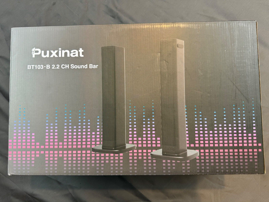 Puxinat 2 in 1 Separable Sound Bars for TV, 2.2 Ch 32In Bluetooth 5.0 TV Speaker