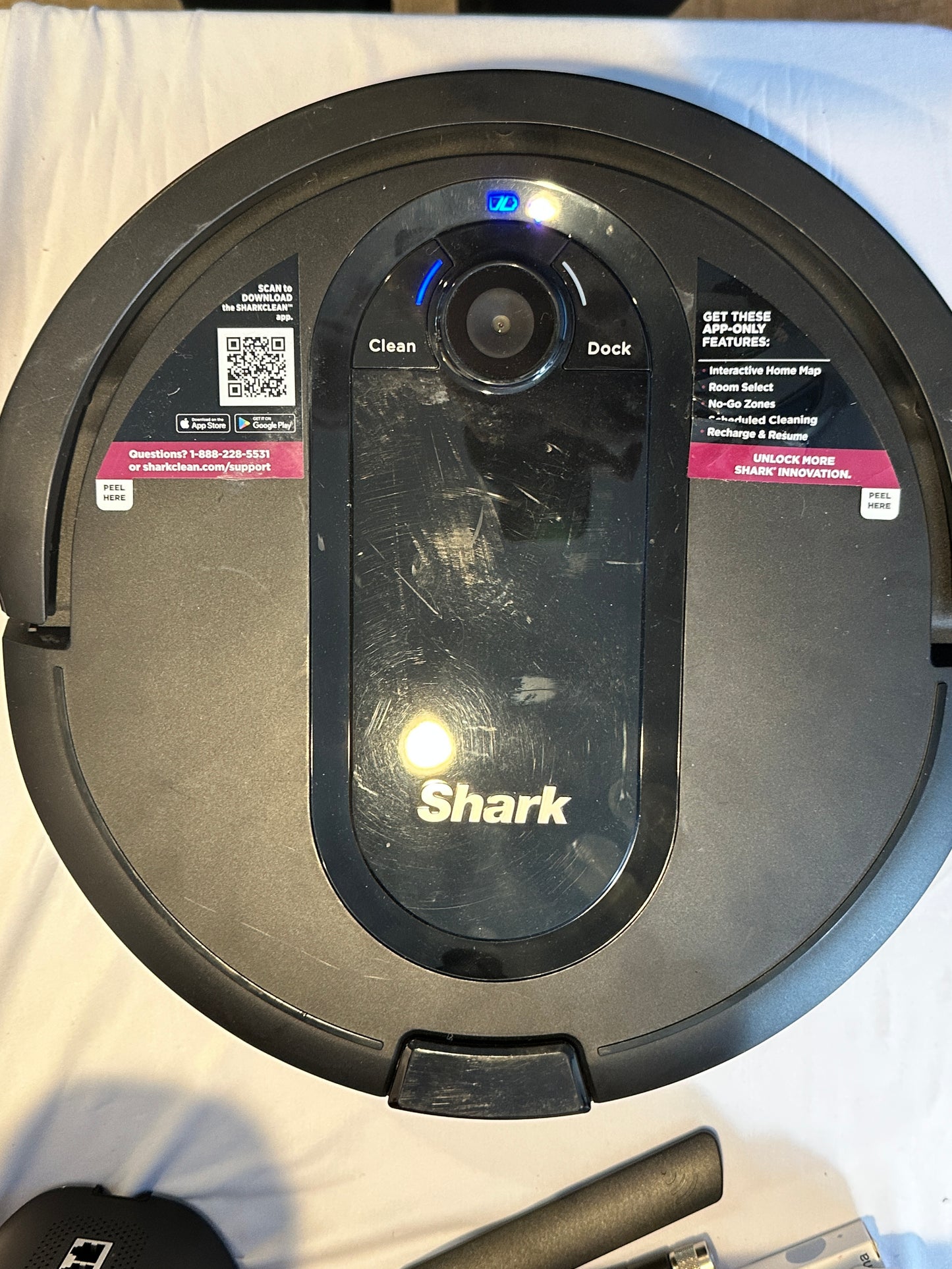 Shark - AI Robot Vacuum, WiFi Connected;  Alexa Enabled - Black