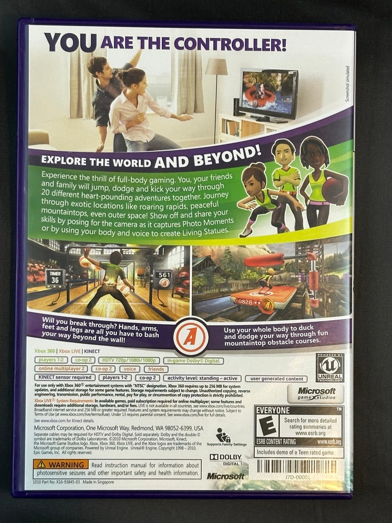 Kinect Disneyland Adventures (Microsoft Xbox 360, 2011) Complete W/ Manual