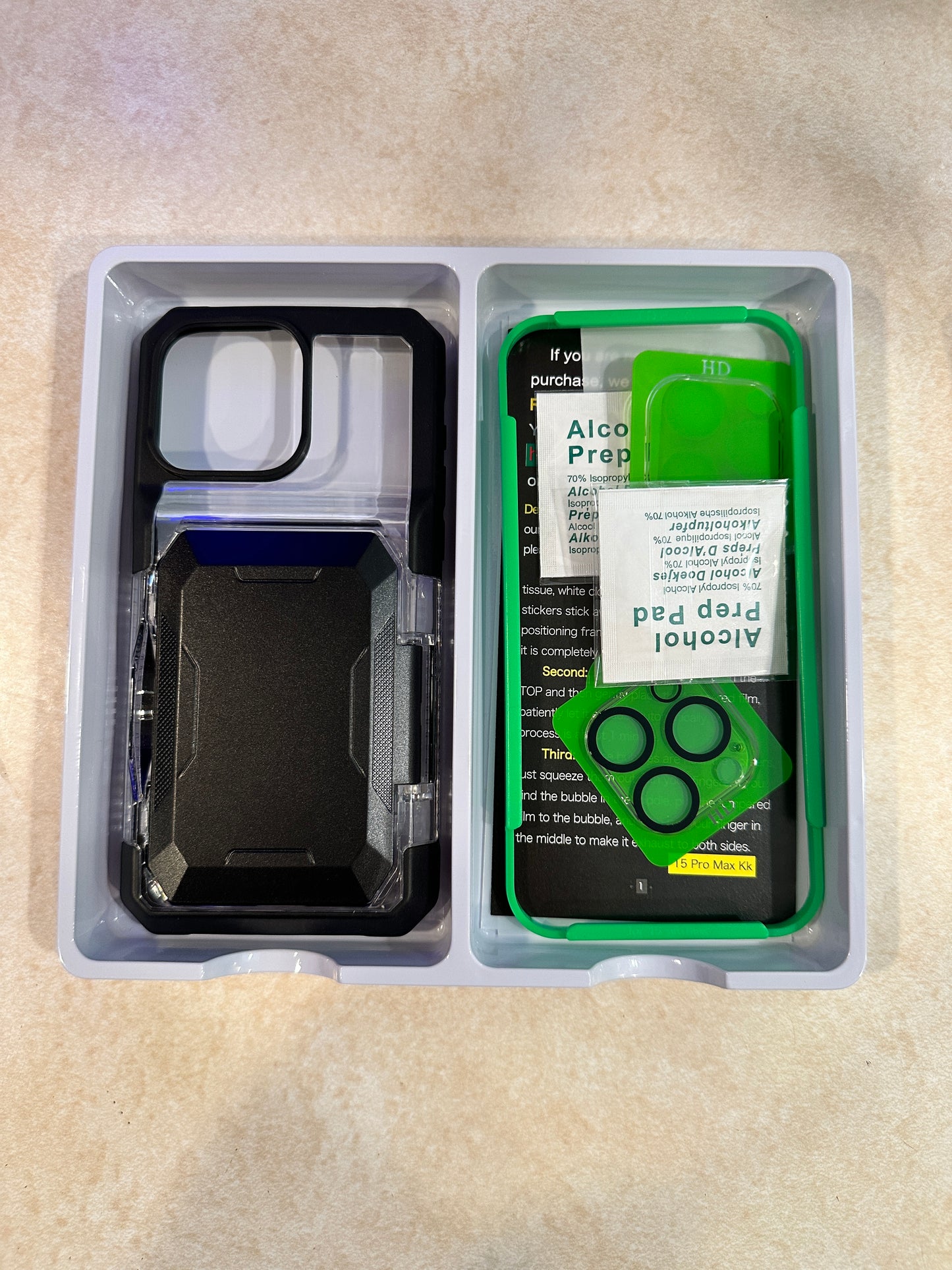 iPhone 15 Max Case with Camera and Screen Protector