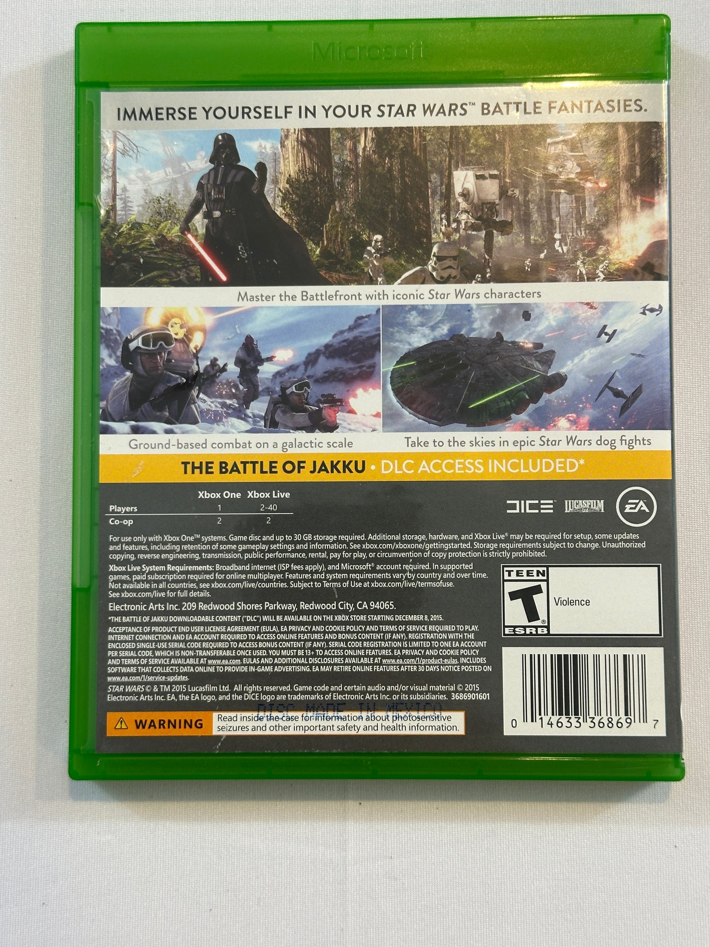 Pre-Owned: Star Wars Battlefront (Microsoft Xbox One, 2015)