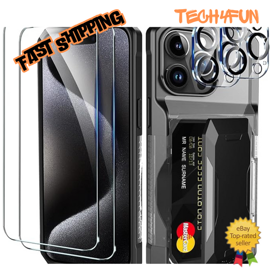 iPhone 15 Max Case with Camera and Screen Protector