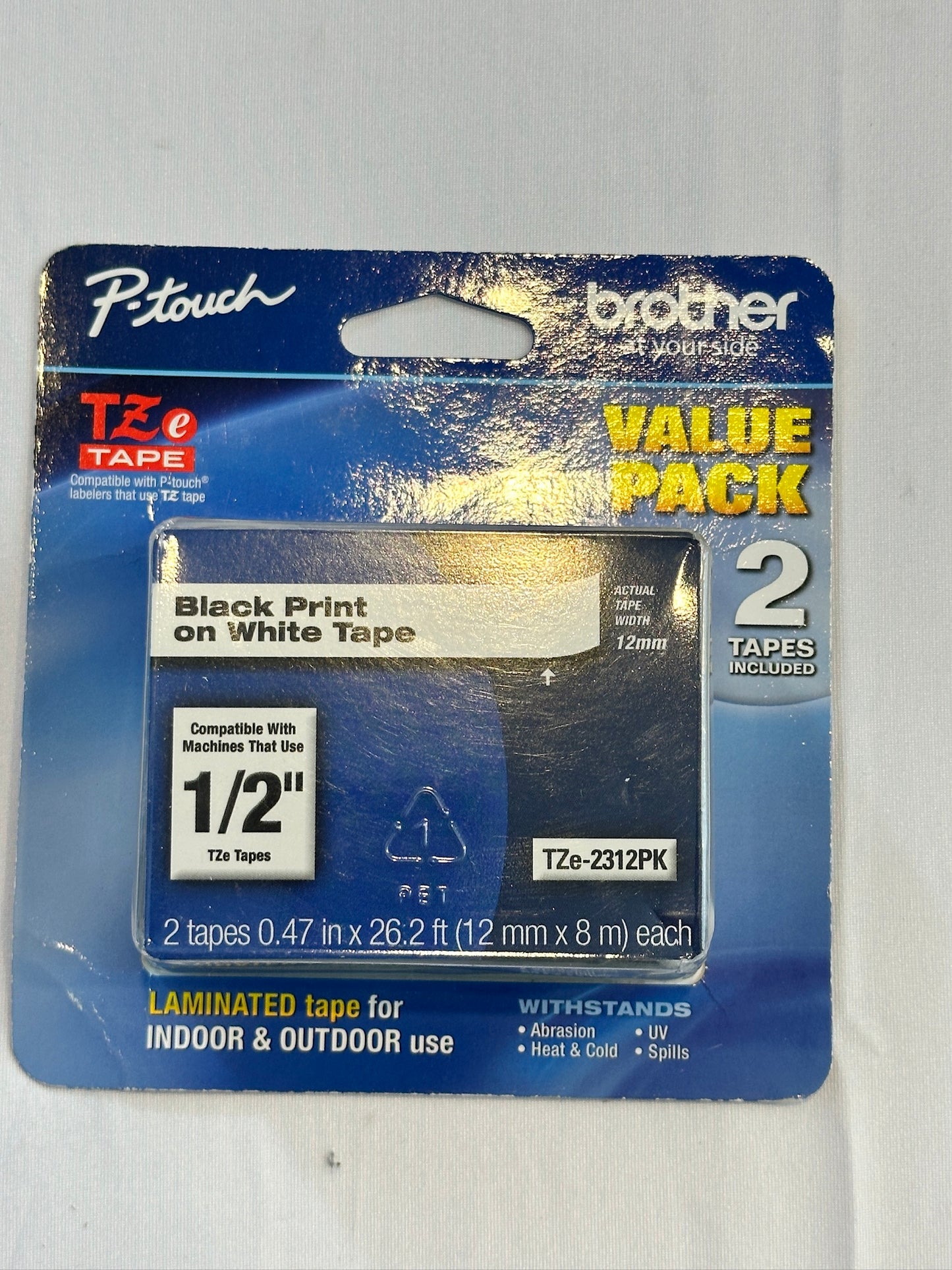 Brother Genuine P-touch TZe-231 2PK Laminated Label Maker Tape 3