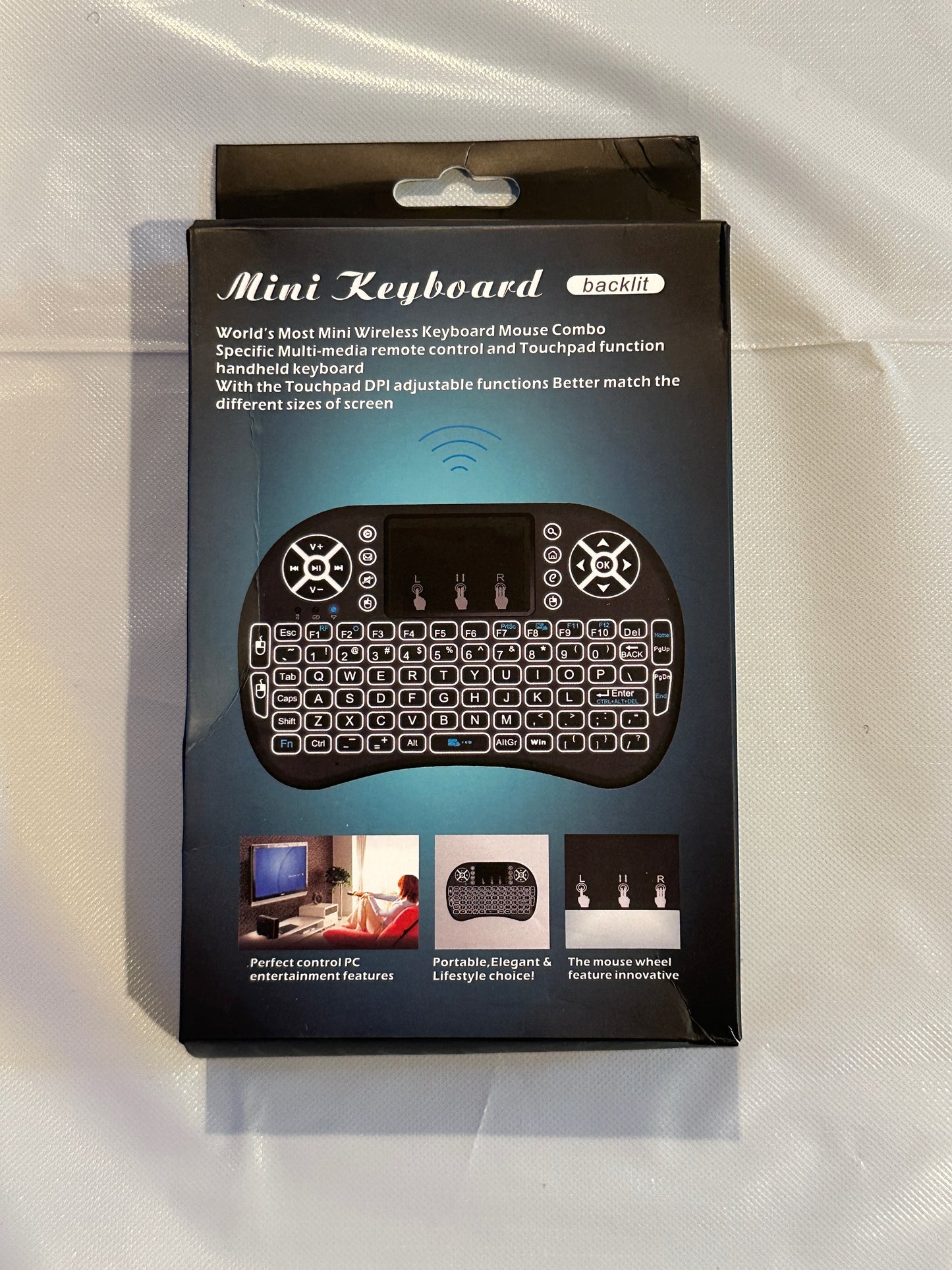 Wireless Mini Keyboard Remote Control Touchpad Smart TV Android TV Box PC 2.4GHz