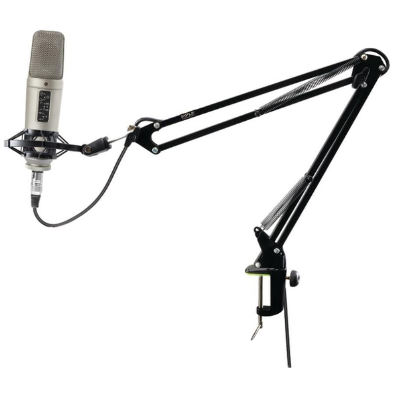 Pyle Pro Universal Table Clamp Boom Shock Microphone Mount